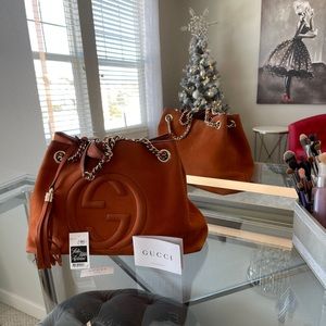 Gucci Suede Handbag